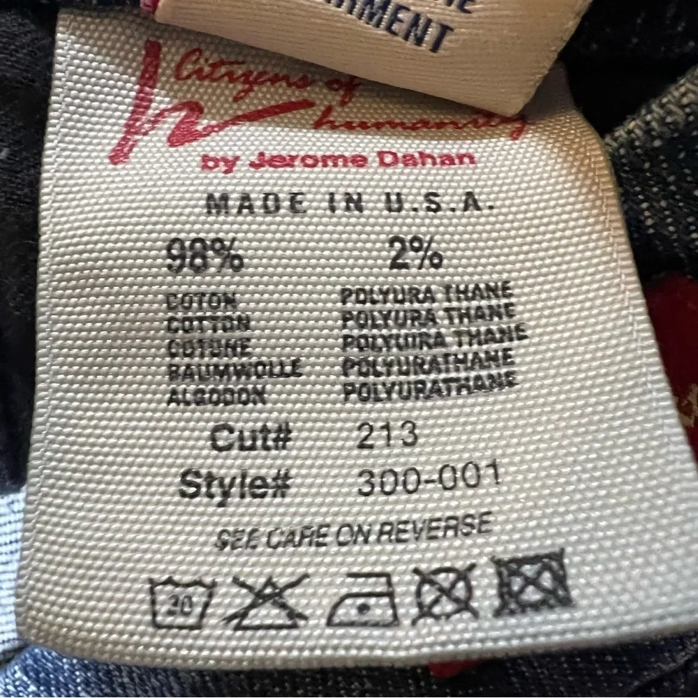CITIZENS OF HUMANITY Denim Sophia Stretch #300 Knee Length Jean Skirt Size 26